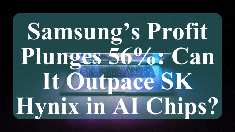 Samsung’s Semiconductor Slump: Can It Close the Gap with SK Hynix?